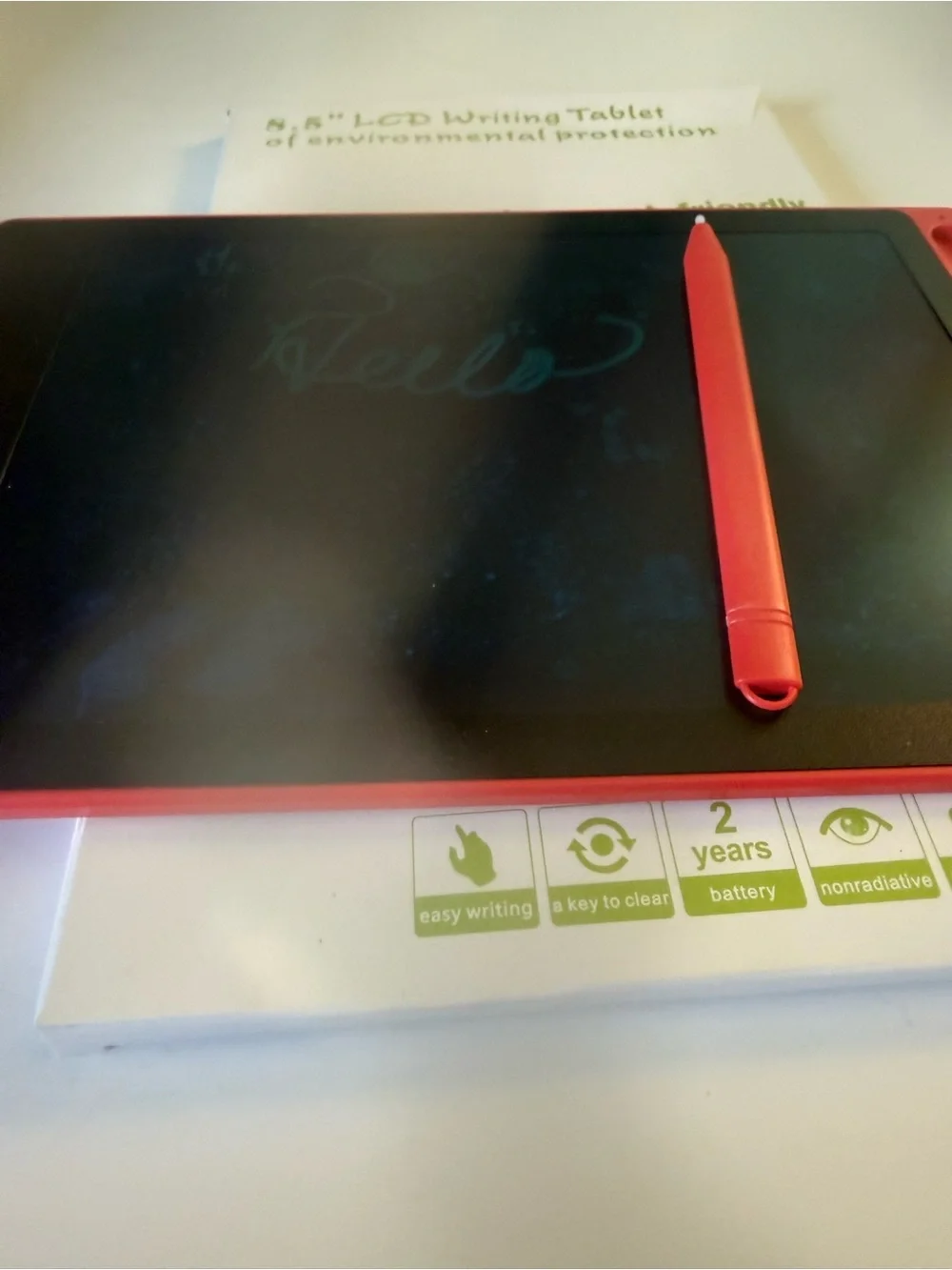 8.5" LCD Writing Tablets-(Red & Blue)-Portable Reusable Note Pads for Kids - Picture 11 of 11